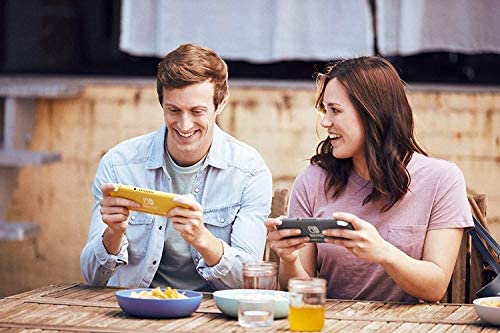 Newest Nintendo Switch Lite Game Console, European Edition W/US Adapter, 128GB Micro SD Card, 5.5” Touchscreen, Built-in Plus Control Pad, Gray, Built-in Speakers, 3.5mm Audio Jack, 0.61 lb Newest Nintendo Switch Lite Game Console, European Edition W/US Adapter, 128GB Micro SD Card, 5.5” Touchscreen, Built-in Plus Control Pad, Gray, Built-in Speakers, 3.5mm Audio Jack, 0.61 lb