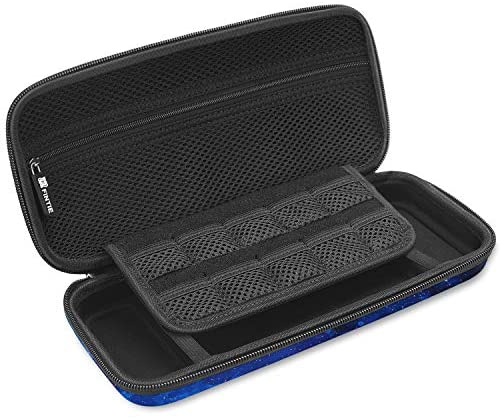 Fintie Carry Case for Nintendo Switch - [Shockproof] Hard Shell Protective Cover Travel Bag w/10 Game Card Slots, Inner Pocket for Nintendo Switch Console Joy-Con & Accessories, Starry Sky
