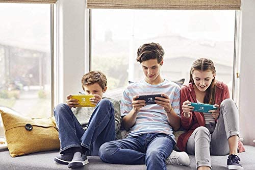 Newest Nintendo Switch Lite Game Console, European Edition W/US Adapter, 128GB Micro SD Card, 5.5” Touchscreen, Built-in Plus Control Pad, Gray, Built-in Speakers, 3.5mm Audio Jack, 0.61 lb Newest Nintendo Switch Lite Game Console, European Edition W/US Adapter, 128GB Micro SD Card, 5.5” Touchscreen, Built-in Plus Control Pad, Gray, Built-in Speakers, 3.5mm Audio Jack, 0.61 lb