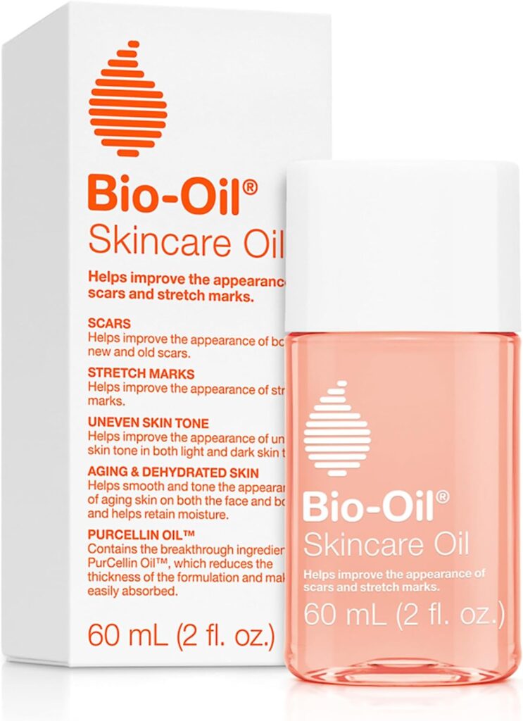 Bio-Oil Skincare Body Oil, Vitamin E, Serum for Scars  Stretchmarks, Face  Body Moisturizer, 2 oz, All Skin Types