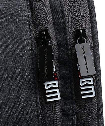 BUBM 4Pcs/Set Computer Cable Electronic Organizer Travel Packing Gadgets Bag Pouch for Cables,External Flash Drive,Mouse,Memory Card,Power Bank