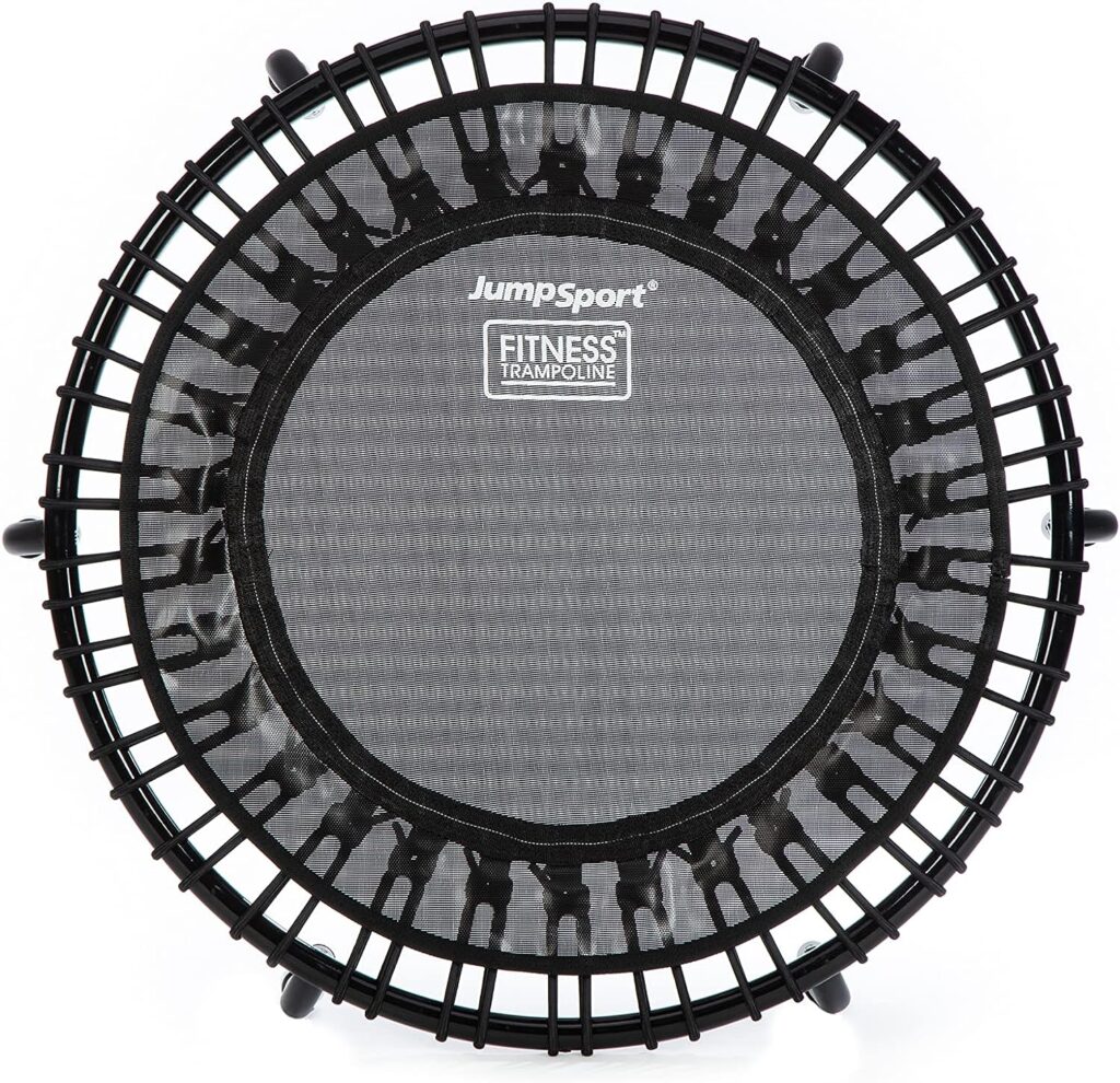 JumpSport 220 in-Home Cardio Fitness Rebounder, 39-inch | Mini Trampoline with Arched-Legged  Videos Included | Safe, Sturdy and Low-Impact | DVD and Free 60-Day Streaming