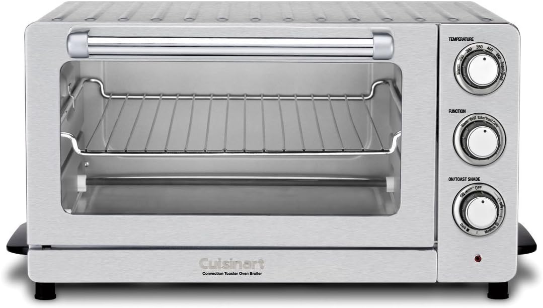 Cuisinart TOB-60NFR Toaster Oven Broiler with Convection , Silver(Renewed)