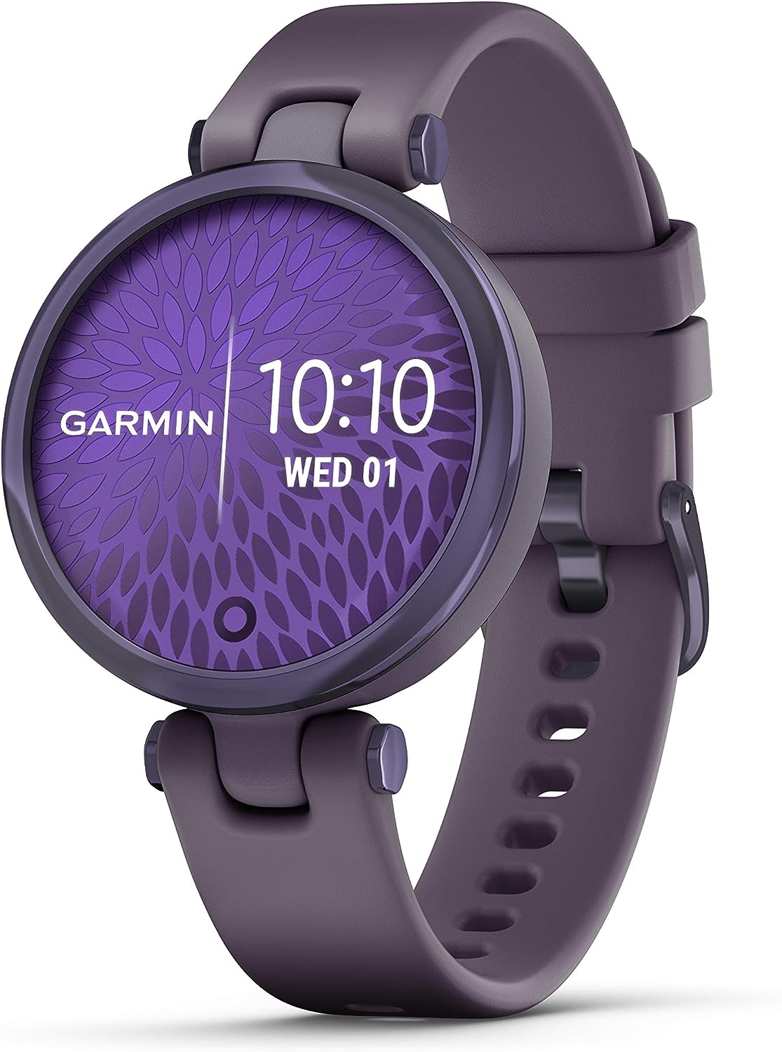 Garmin Lily™, Small Smartwatch with Touchscreen and Patterned Lens, Dark Purple , 1 inch