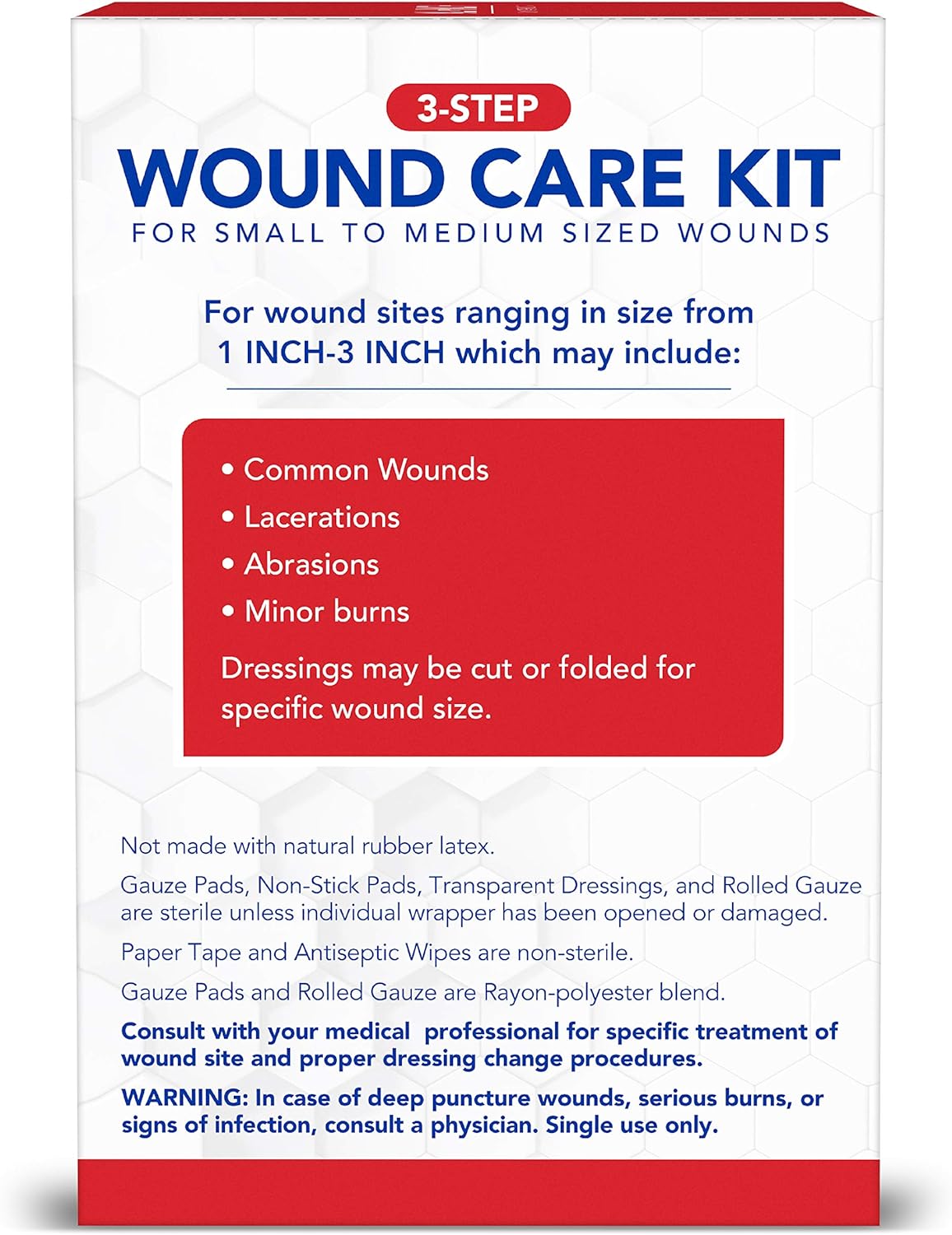 All Health Wound Care Kit, 40 Items | For Small to Medium Sized Wounds