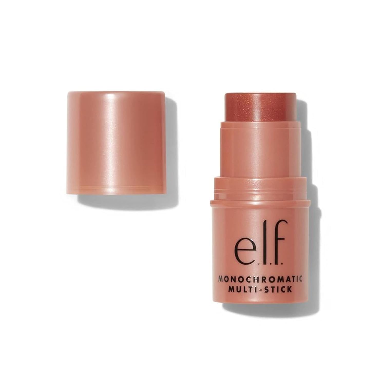 e.l.f. Monochromatic Multi Stick, Luxuriously Creamy  Blendable Color, For Eyes, Lips  Cheeks, Sparkling Rose, 0.17 Oz