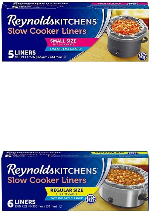 Reynolds Kitchens Slow Cooker Liners, Small (Fits 1-3 Quarts), 5 Count