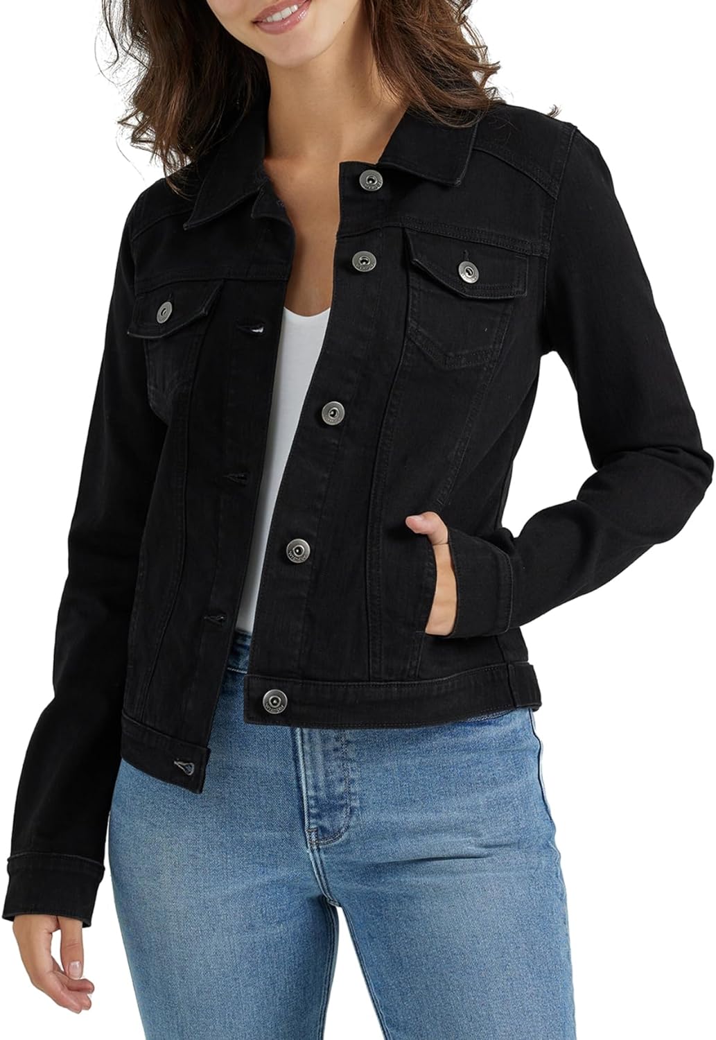 Wrangler Authentics Womens Stretch Denim Jacket