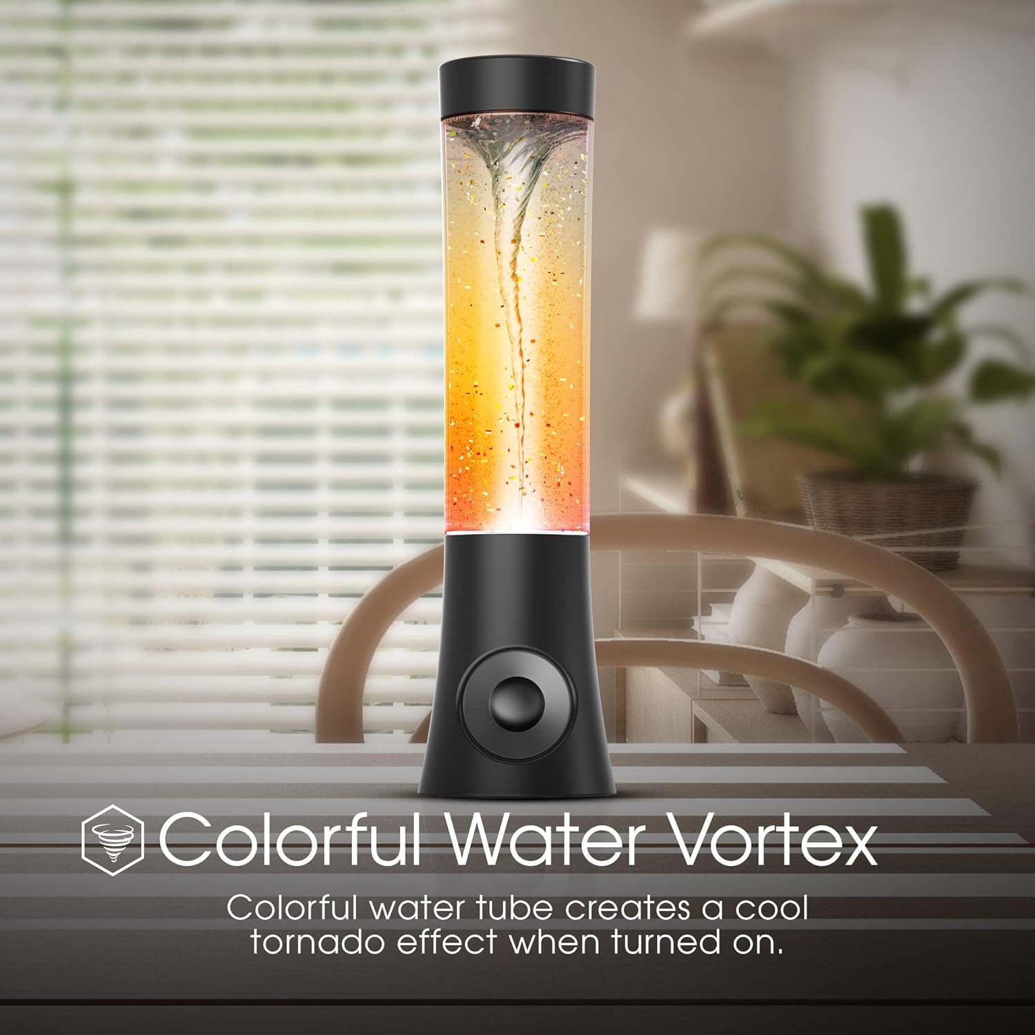 ART+SOUND Vortex Tornado TWS Bluetooth Speaker, 7 LED Light Show, Portable Speaker, Tornado Feature, Connect 2 Speakers at a Time, Bass Boosted, Home and Outdoor Speaker, Rechargeable Speaker