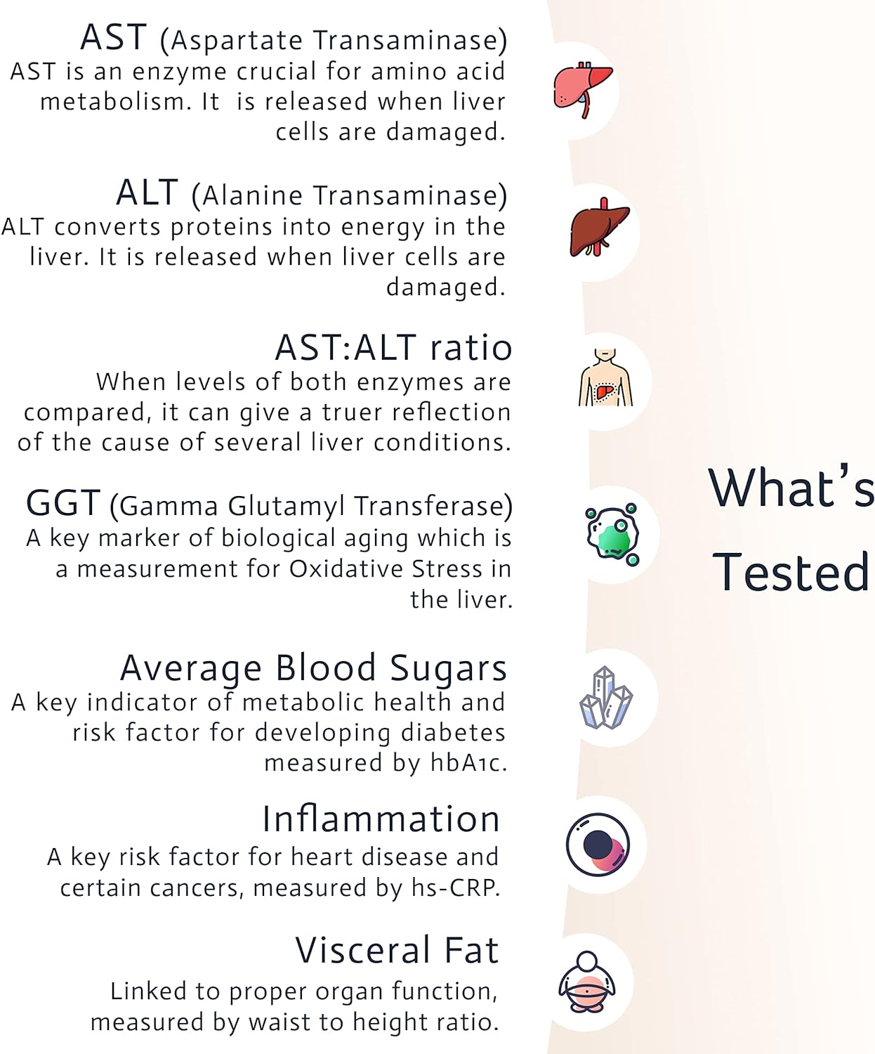 Choose Health 7-in-1 at-Home Liver Health Test | Test and Track Liver Function  Health | AST | ALT | GGT | Blood Sugars | Inflammation and More | Not Avail in NY RI