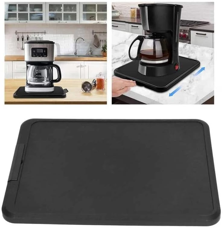 Kitchen Appliance Slider Tray, Sliding Tray for Coffee Maker, Compatible with Coffee Maker, Kitchen Aid Mixer, Blenders, Air Fryer, Juicer Parts Accessories Sliders for Coutertop with Rolling Wheels