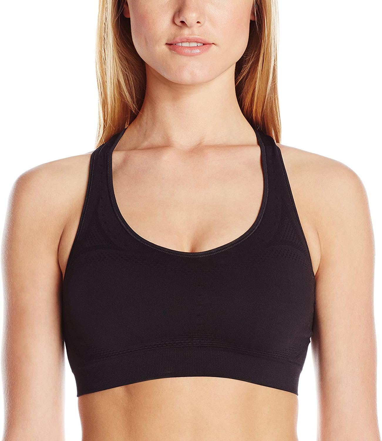 Seamless Racerback Moderate-Support Sports Bra with CoolDRI Moisture-Wicking